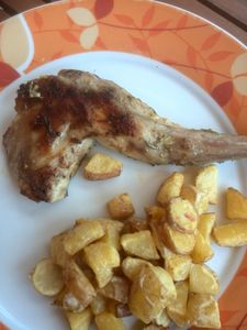 cuisse de lapin marinées cuites à la plancha