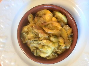 poêlée courgettes jaunes et vertes au curry
