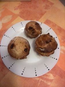 brioche au jus d'orange et pépites de chocolat
