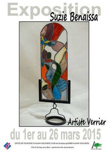 Vernissage de l’exposition de Suzie Benaissa, artiste verrier, à Aulnay-sous-Bois