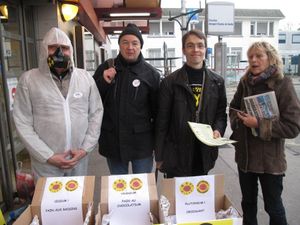 Commémoration de la catastrophe nucléaire de Fukushima à la gare RER B de Drancy