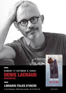 Denis Lachaud à la librairie Folies d’encre d’Aulnay-sous-Bois