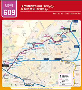 Simplification du trajet de la ligne de bus 609 qui passe dans le quartier des 3000 à Aulnay-sous-Bois