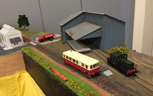 Exposition de trains miniatures à l’agence du Crédit Agricole boulevard de Strasbourg à Aulnay-sous-Bois
