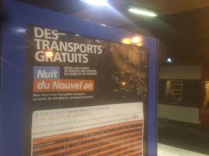 Transports gratuits toute la nuit du nouvel an 2015