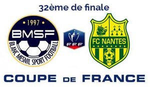 Coupe de France de football : Le Blanc-Mesnil - FC Nantes 0 - 1 à la mi-temps