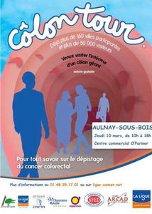 Sensibilisation au cancer du colon au centre commercial O’Parinor à Aulnay-sous-Bois