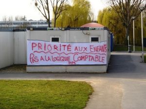 Grève dans les écoles à Aulnay-sous-Bois le 19 septembre 2016