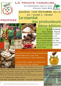 Marché de producteurs à Aulnay-sous-Bois avec l’AMAP la Tomate Farceuse