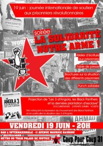 19 juin, journée internationale des prisonniers révolutionnaires.