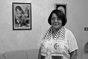 Leïla Khaled, solidaire de Georges Abdallah.