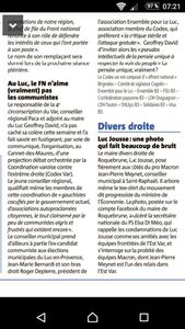 Réponse aux attaques inacceptables de G. David élu frontiste du Luc en Provence.
