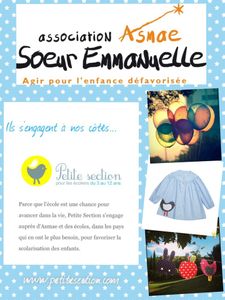 Petite section s'engage auprès d'Asmae