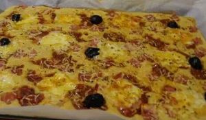 La fameuse pizza "liquide"