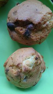 Muffins à la rhubarbe