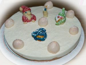 Bavarois Litchis Framboises (au Thermomix)