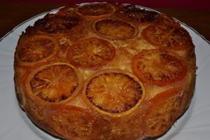 Gâteau au yaourt à l'orange sanguine
