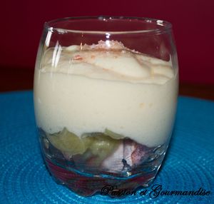 Tiramisu Rhubarbe/Biscuits roses façon Rominou
