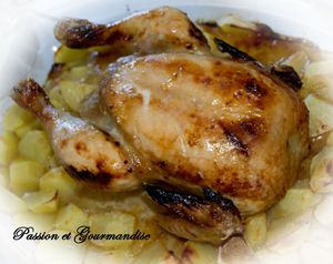 Poulet Moutarde-Miel et ses pommes de terres