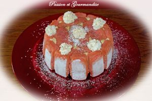 Charlotte Rhubarbe Mascarpone