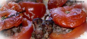 Tomates farcies sur lit de riz Basmati