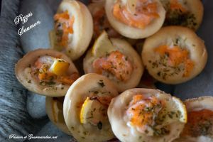 Mini Pizzas au Saumon