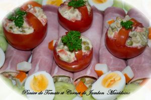 Panier de Tomate et Cornet de Jambon Macédoine