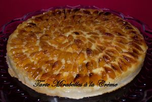 Tarte Mirabelles à la Crème