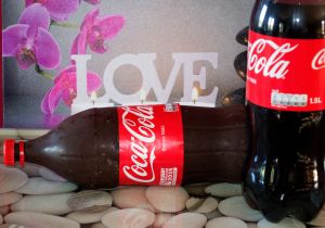 Gâteau façon bouteille de coca