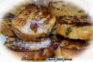 Brioche des Rois façon pain perdu