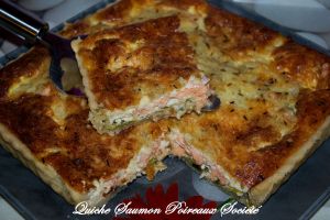 Quiche Saumon Poireaux Société