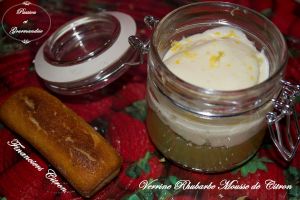 Verrine Rhubarbe Mousse au Citron