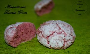 Amaretti aux biscuits roses