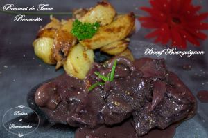 Boeuf Bourguignon et Pommes de Terre Bonnotte