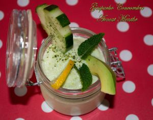 Gaspacho Concombre Avocat Menthe