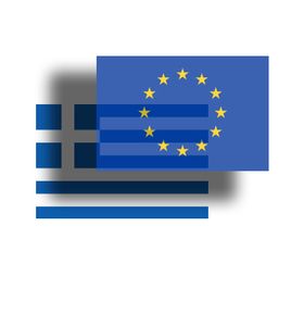 Drapeau Grèce Union européenne