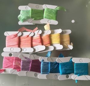 DIY teinture rubans de soie suite