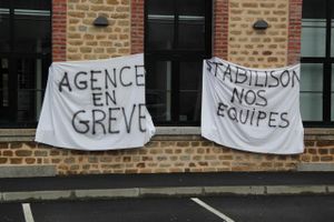 Le Pôle emploi de Flers-la-Ferté en grève