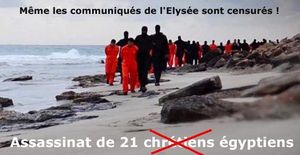 Chrétiens décapités, églises profanées en France pour l’Elysée et Sos Racisme ça n’existe pas.