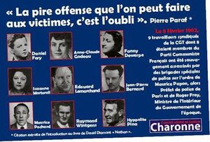 Ne pas oublier le massacre de Charonne