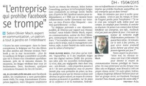 "L'entreprise qui prohibe Facebook se trompe"