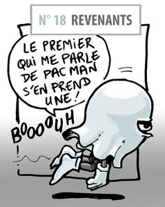 BarMan déguisé en fantôme pour le Point Bar BD spécial Revenants