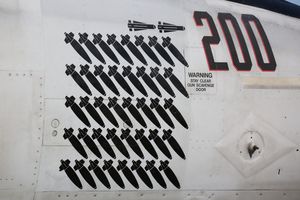 Boeing F/A-18E Super Hornet "Rhino" - VFA 211 "Fighting Checkmates" CAG 2015 with mission marks