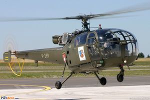 Aerospatiale SA316B "Alouette III" - Flugplatzkommando Alpnach Flpl Kdo 2 - "Feldpodt" special marking