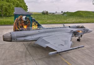 Saab JAS39C "Gripen" - 211 Taktcká Letka (211.tl) - "Fierytigers" - Tiger meet 2016