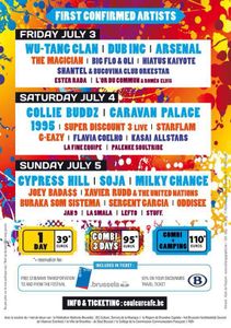 Festival Couleur Café 2015 du 3 au 5 juillet 2015.