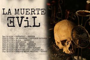 LA MUERTE - EVIL LIVE - DOUBLE SIDED LIVE LP -