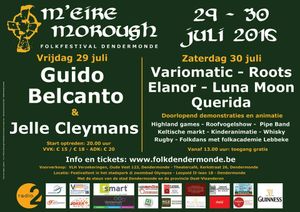 M'Eire Morough Folkfestival ( dag 2) - grasplein aan het stedelijk zwembad Olympos in Dendermonde, le 30 juillet 2016