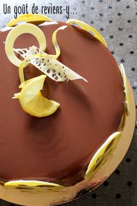 Entremets Praliné Citron