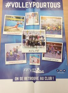 Affiche de promotion du Volleyball